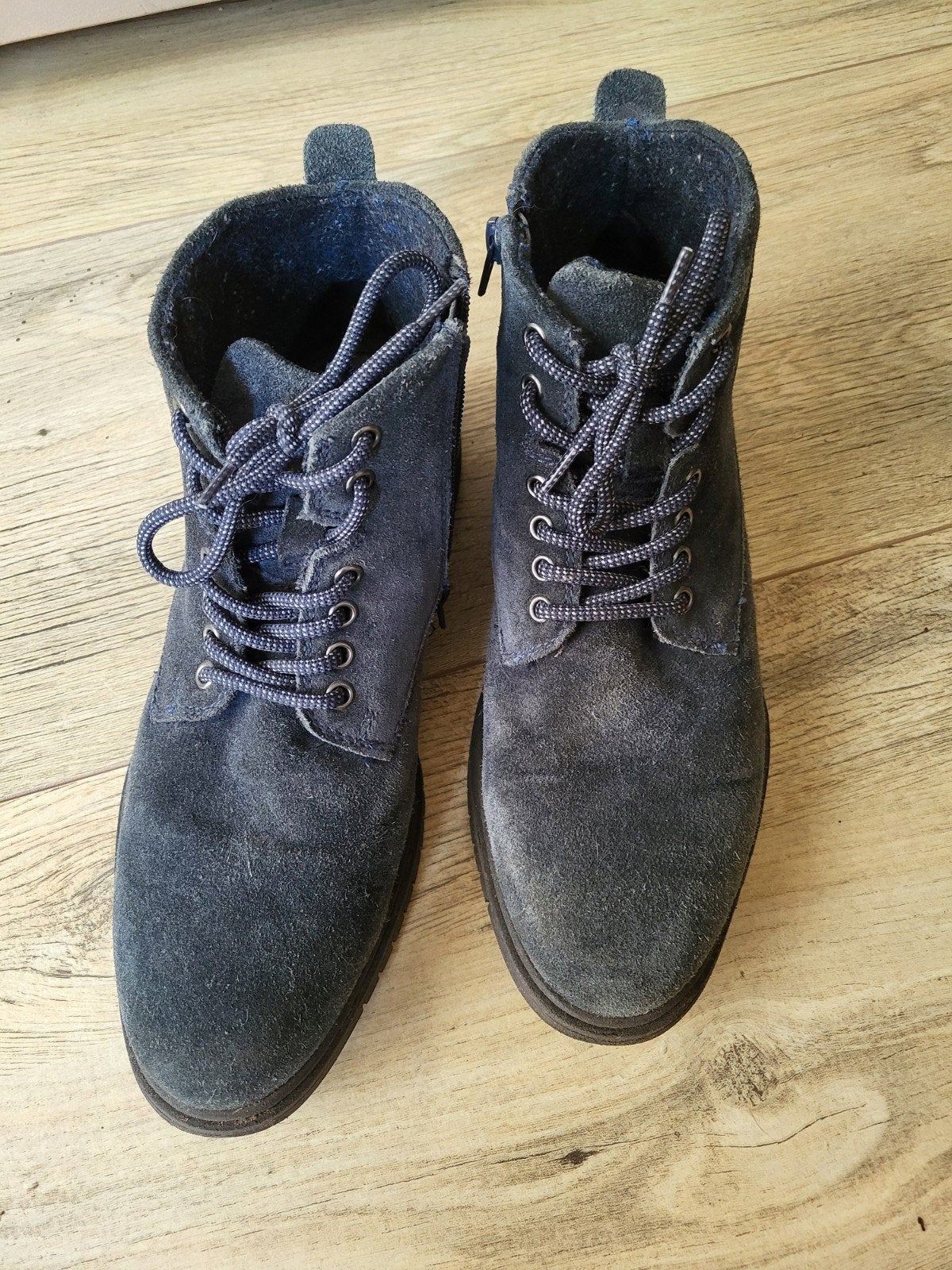 Bugatti suède boots - Maat 43 - Zo goed als nieuw, Bugatti, Blauw, Boots, Ophalen of Verzenden