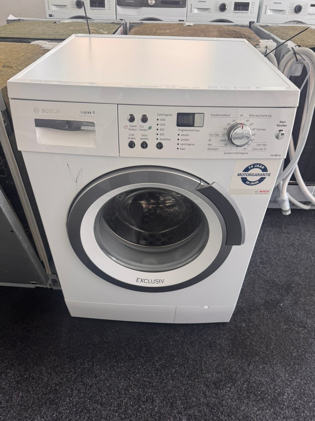 BOSCH 1400 ECO LOGIXX 8 KG met 2 jaar garantie, N, N, Refurbished, Ophalen of Verzenden