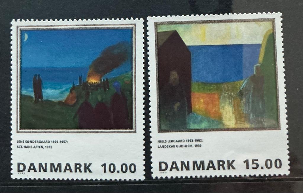 DENEMARKEN JAAR 1995 NRS. 1108+1109, Ophalen of Verzenden, Overige landen
