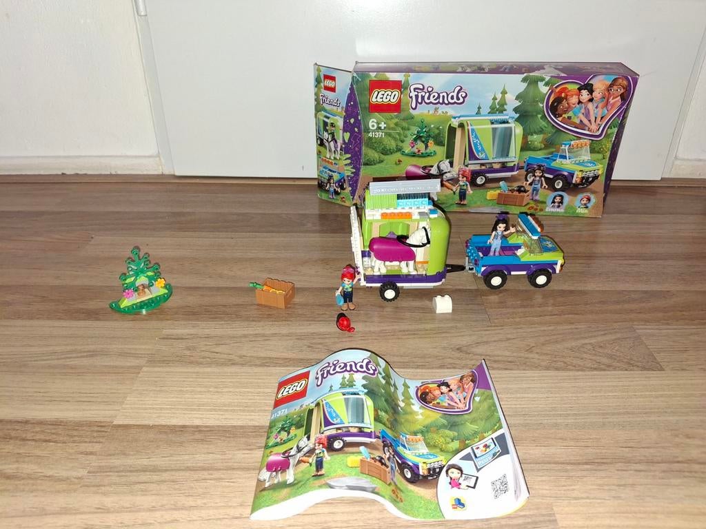 Lego friends 41371 paardentrailer, Ophalen of Verzenden, Gebruikt, Complete set, Lego