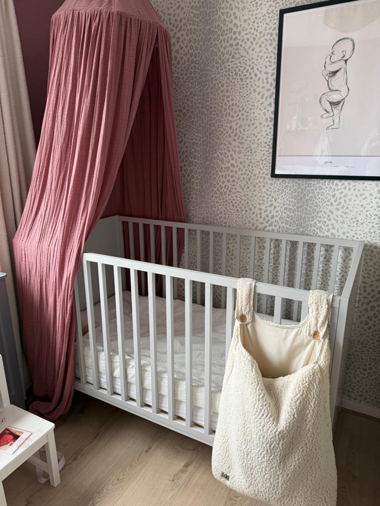 Babykamer compleet: Ledikant, Commode, Kledingkast, Ophalen, Gebruikt, 70 tot 85 cm, 140 tot 160 cm
