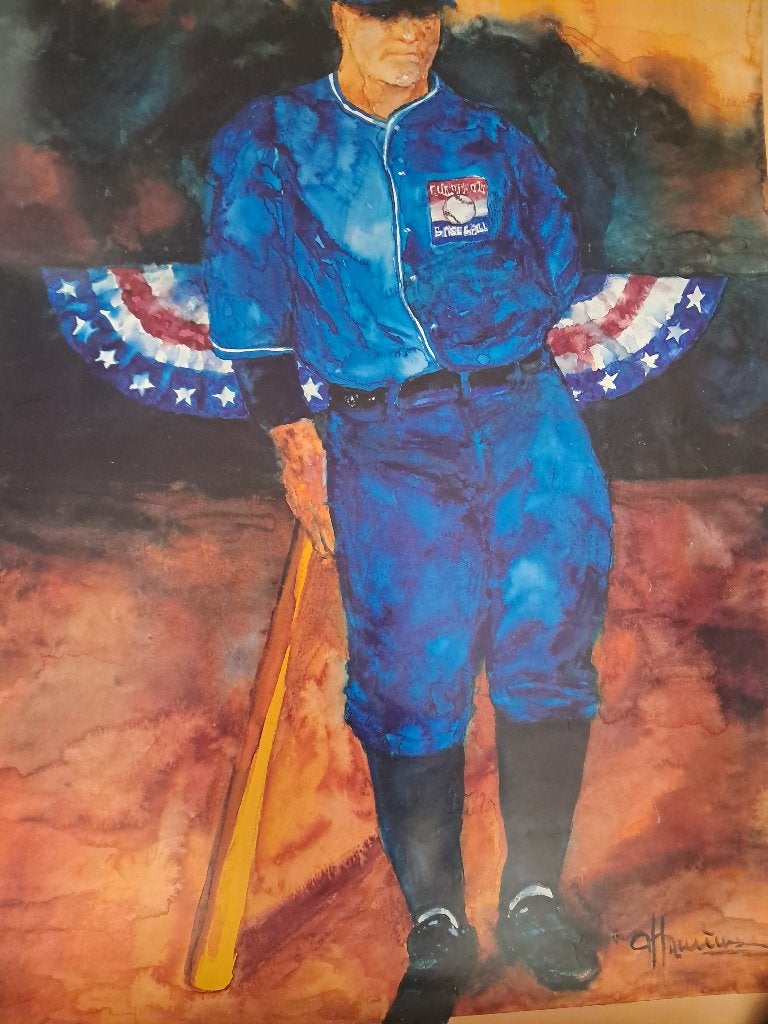 Honkbal poster, Sport en Fitness, Ophalen of Verzenden, Zo goed als nieuw, Honkbal, Overige typen
