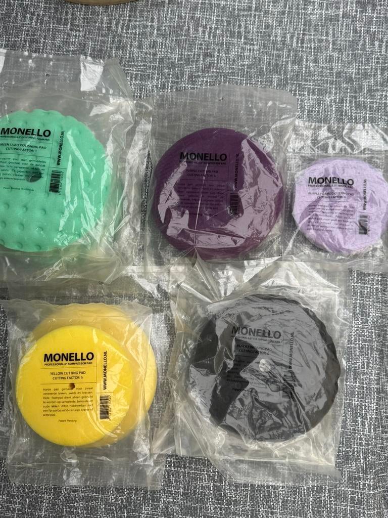 Te koop 12 polijst pads Monello nieuw, Auto diversen, Onderhoudsmiddelen, Ophalen of Verzenden