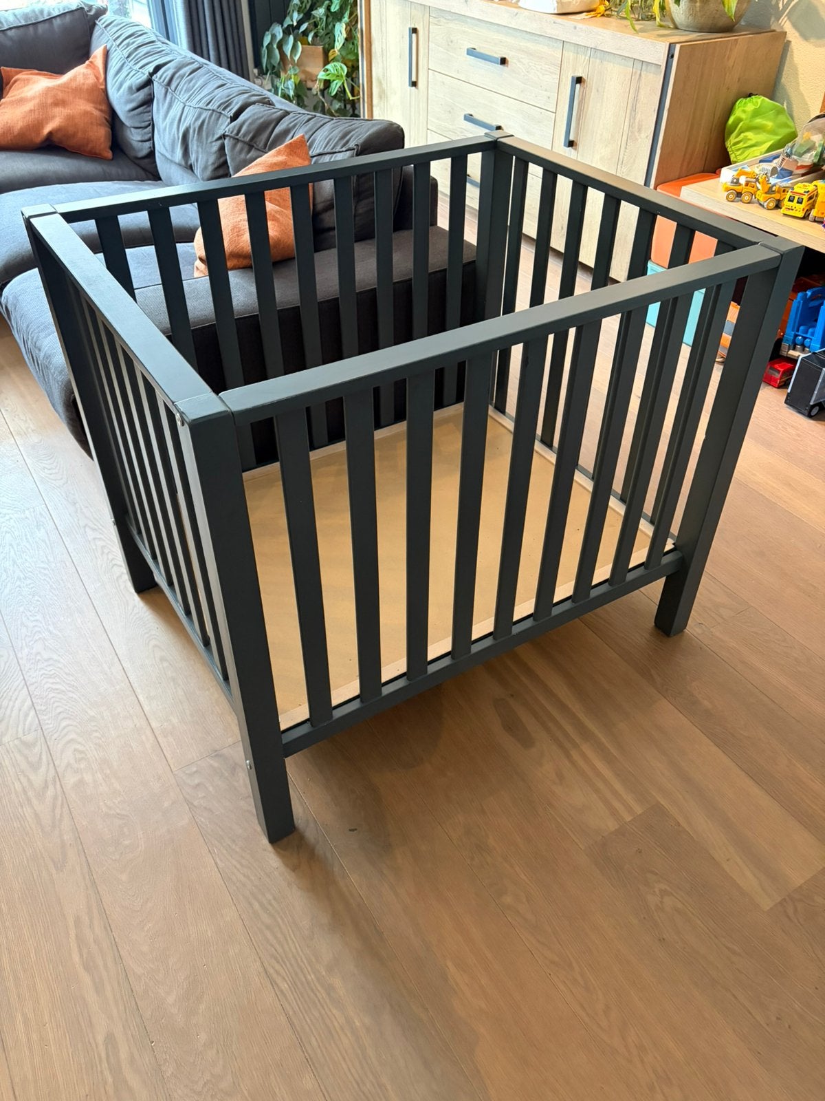 Babybox (verstelbaar) - Incl. Boxkleden, Ophalen, Gebruikt, Rechthoekig, In hoogte verstelbaar