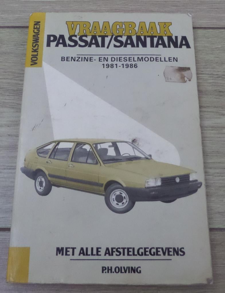 VRAAGBAAK VW PASSAT/SANTANA, Auto diversen, Handleidingen en Instructieboekjes, Ophalen of Verzenden