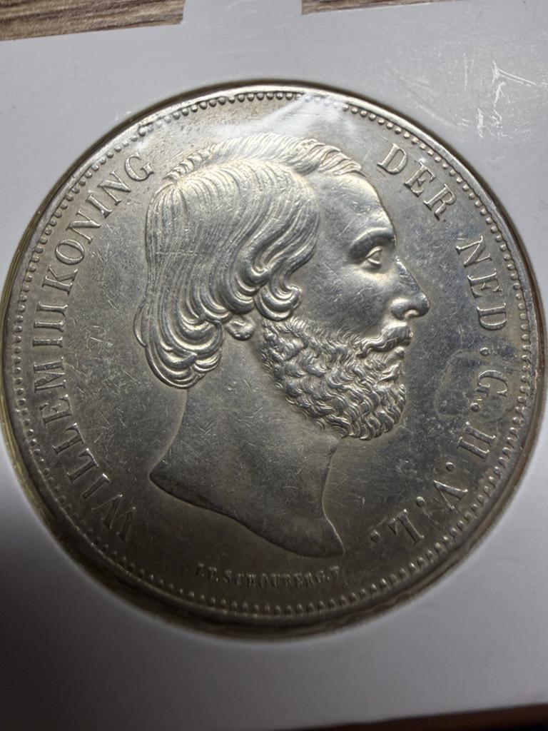 Alle rijksdaalders Willem III behalve 1863, Postzegels en Munten, Munten | Nederland, Koning Willem III, Zilver, Ophalen of Verzenden