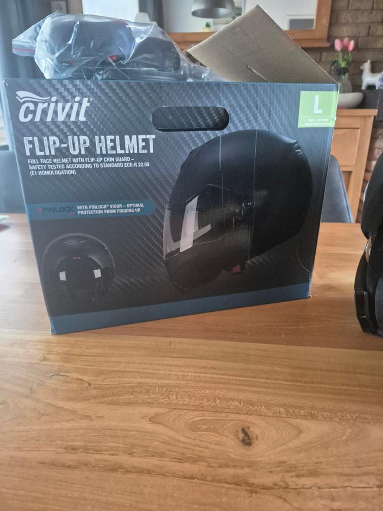 Nieuwe Crivit Systeemhelm Maat L met Pinlock en Accessoires, Overige merken, Systeemhelm, Heren, Ophalen of Verzenden