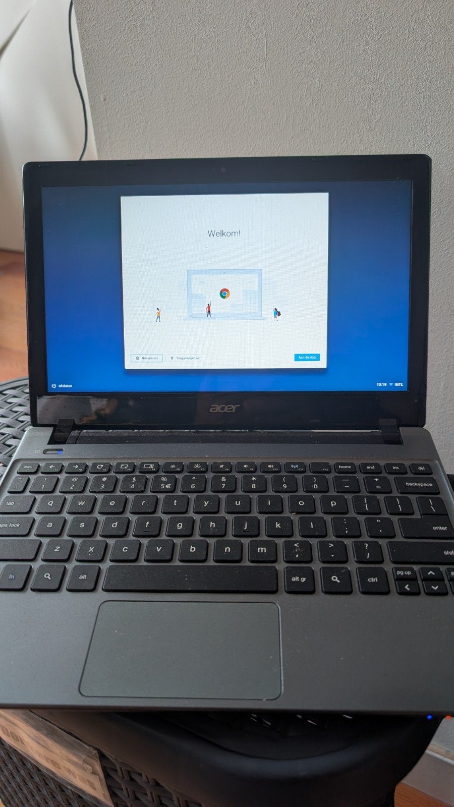 Acer Chromebook Q1VZC, Qwerty, Ophalen of Verzenden, 32 GB of minder, 11 inch