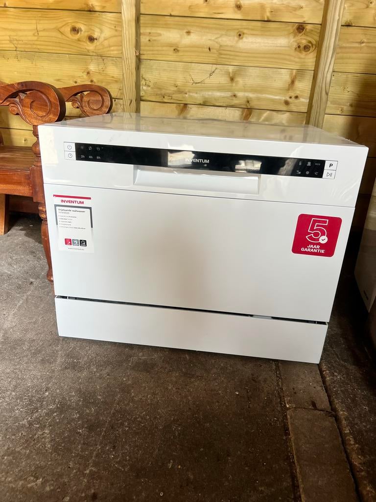 Inventum VVW5520 Wit Vrijstaande Vaatwasser - Nieuw, Witgoed en Apparatuur, Vaatwasmachines, Ophalen, Minder dan 85 cm, Eco programma