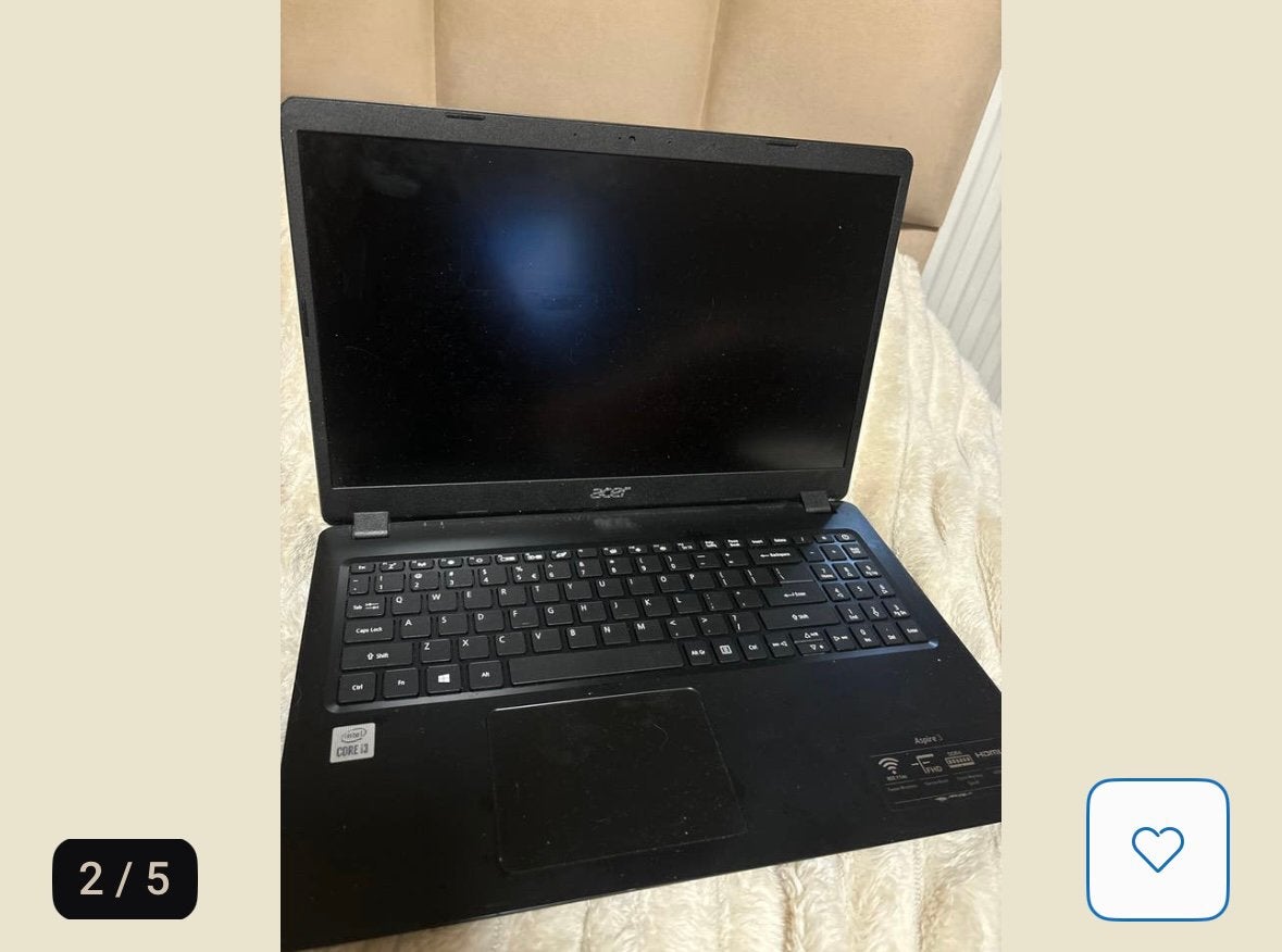 Acer Aspire 3 laptop - Gebruikt met schade, Computers en Software, Windows Laptops, Niet werkend, 15 inch, Ophalen