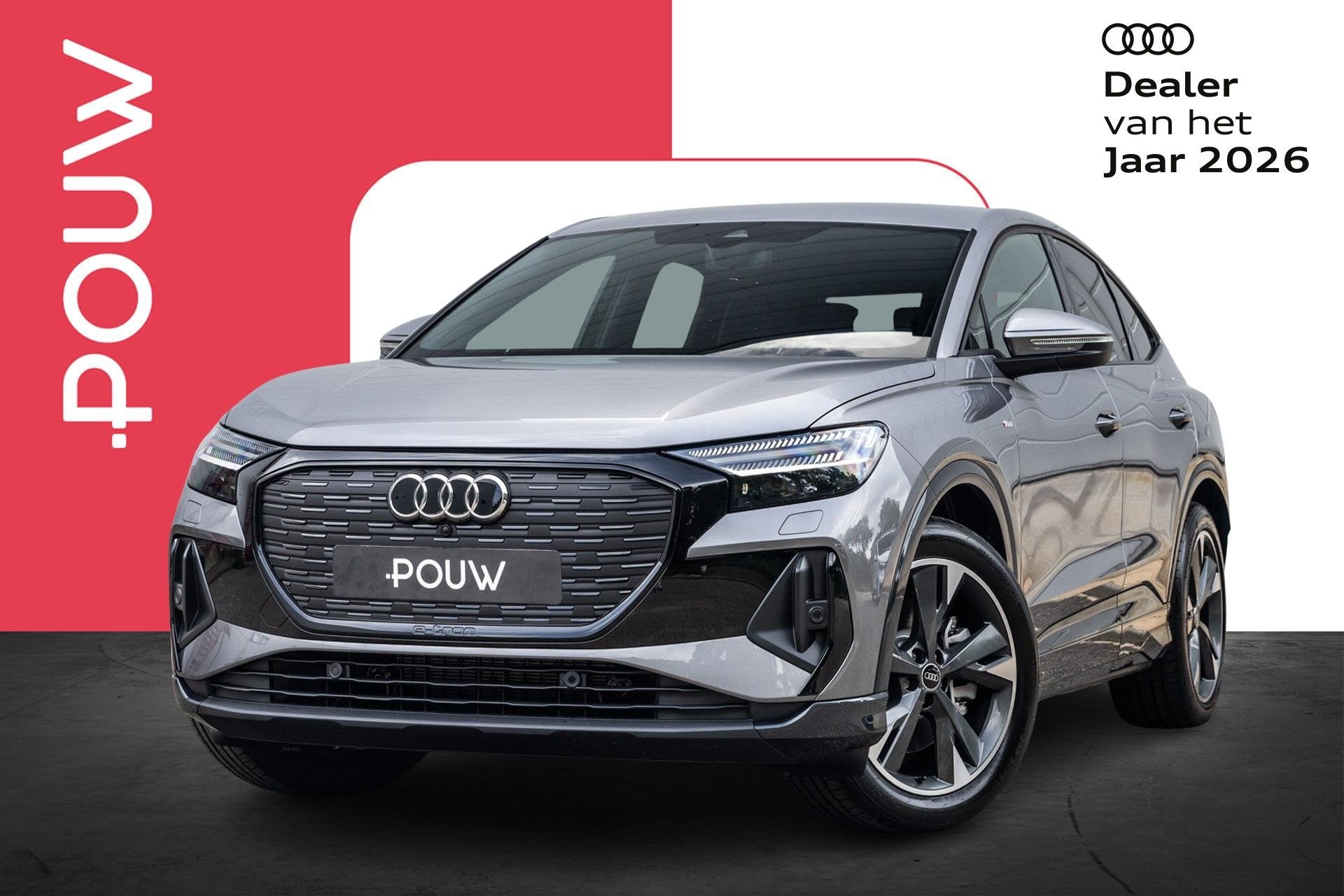 Audi Q4 Sportback e-tron 45 quattro 286pk S Edition Competit, Auto's, Audi, Automaat, 12 maanden, Zwart, 82 kWh