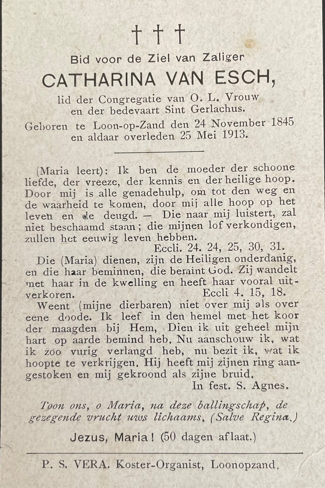 Catharina van Esch Loon op Zand 1845, Verzamelen, Ophalen of Verzenden