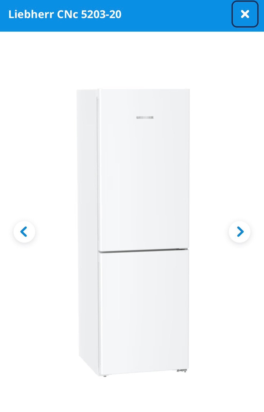 Koel vriescombinatie Liebherr 185,60,68 cm energielabel C, 200 liter of meer, Met aparte vriezer, Zo goed als nieuw, 45 tot 60 cm