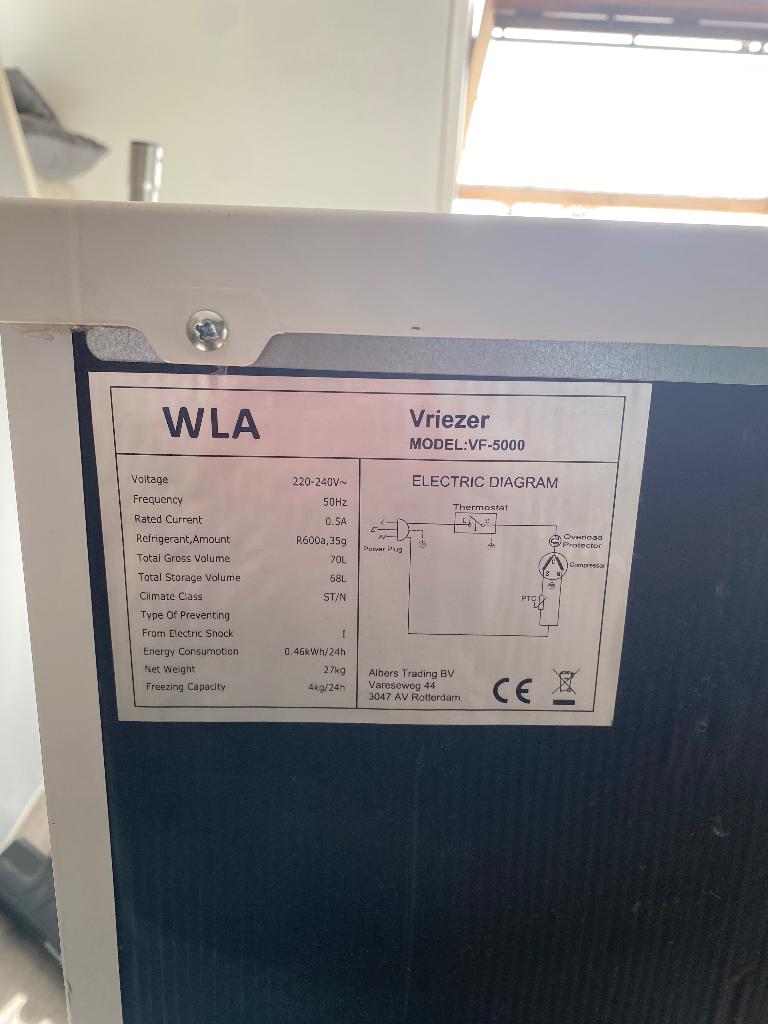 Koelkast en diepvries, Ophalen, Gebruikt, 200 liter of meer, Met aparte vriezer