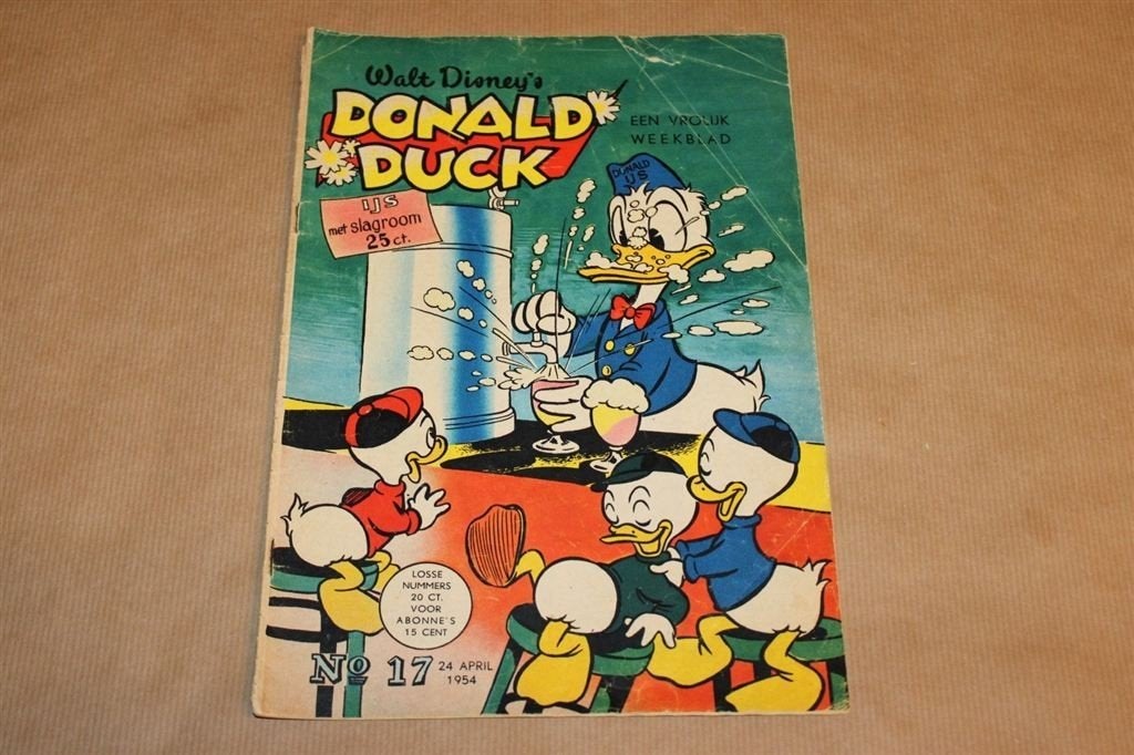 Donald Duck - No. 17 - 1954, Eén stripboek, Ophalen of Verzenden, Gelezen