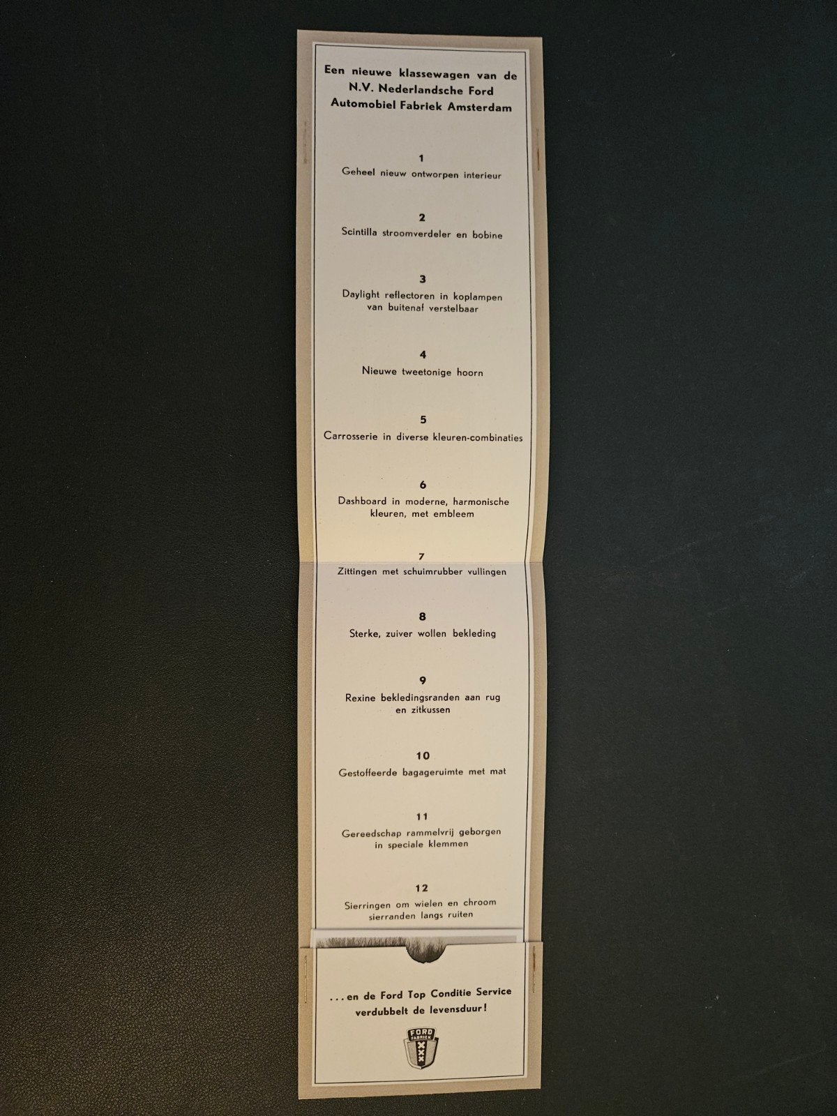 Brochure Ford Vedette 1951, Ophalen of Verzenden, Zo goed als nieuw, Ford