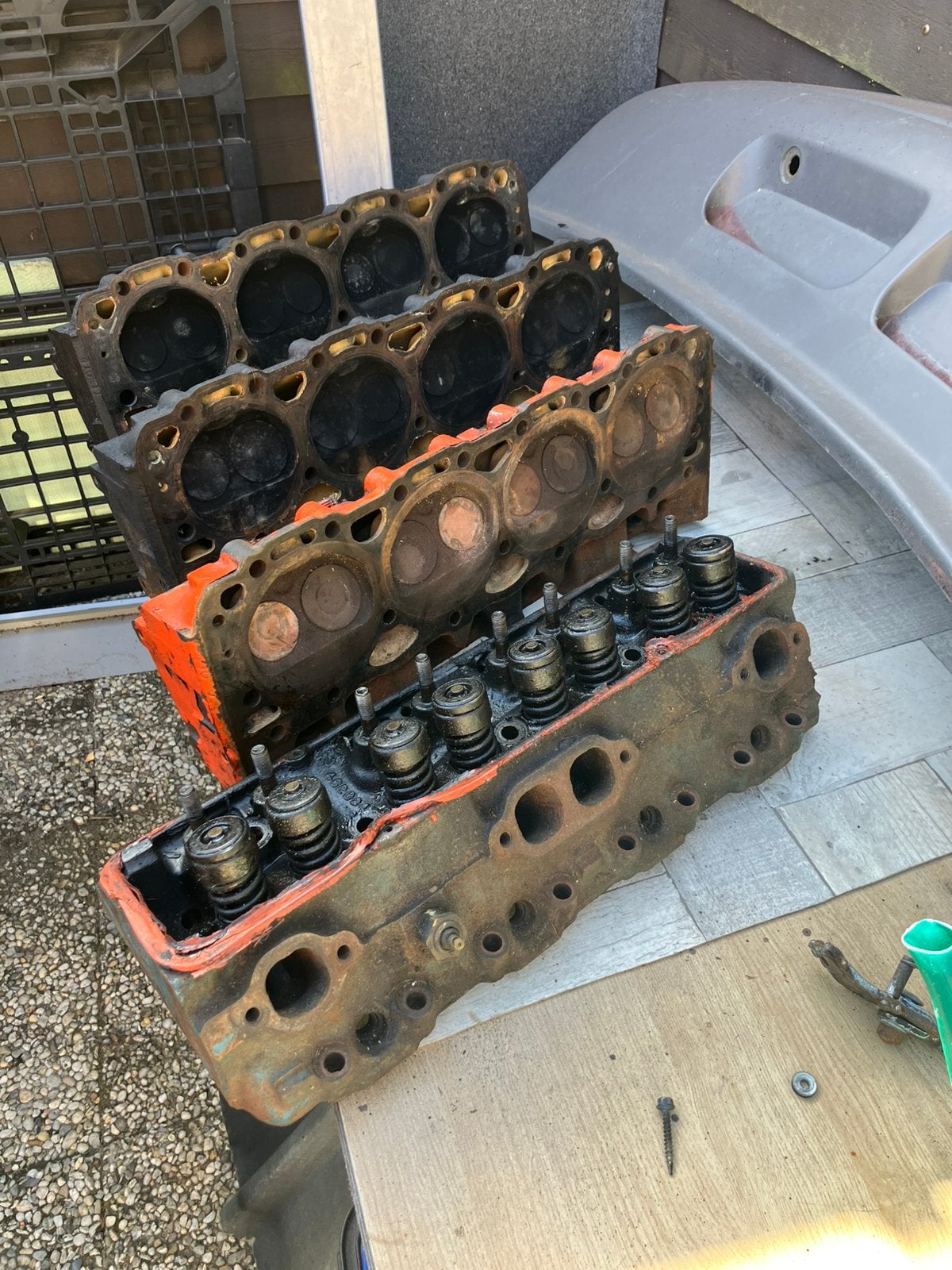 Chevrolet v8 cilinderkoppen , onderdelen  sbc, Ophalen, Chevrolet