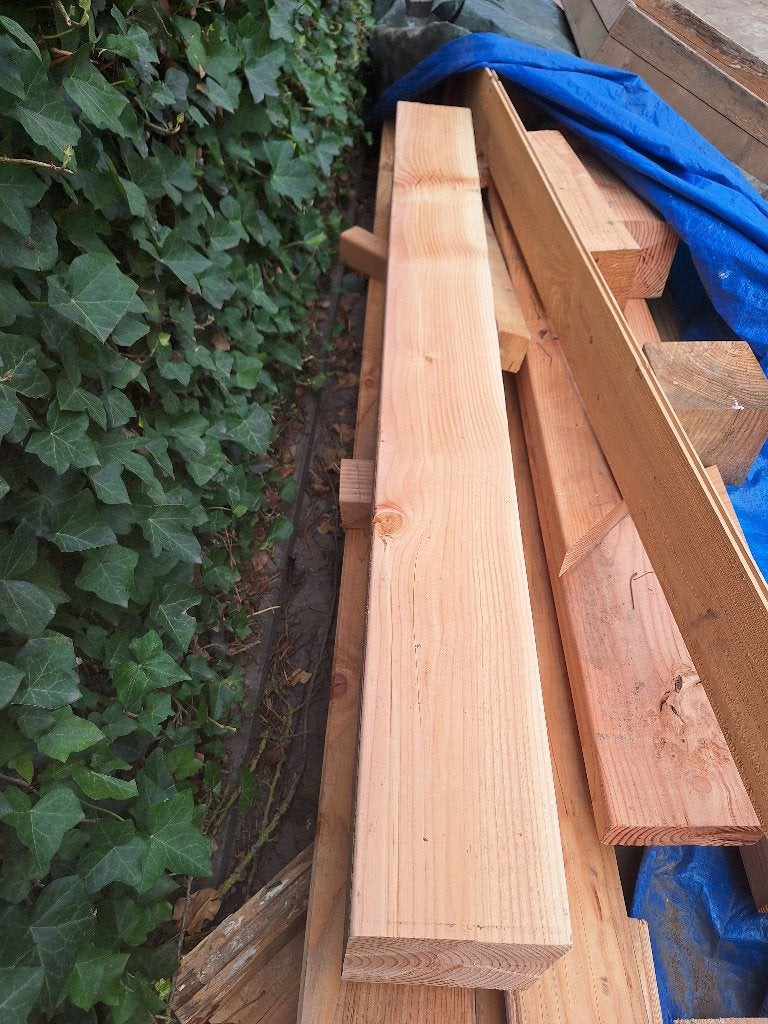Douglas balk | geschaafd - onbehandeld, Tuin en Terras, Palen, Balken en Planken, Ophalen of Verzenden, Nieuw, 250 cm of meer