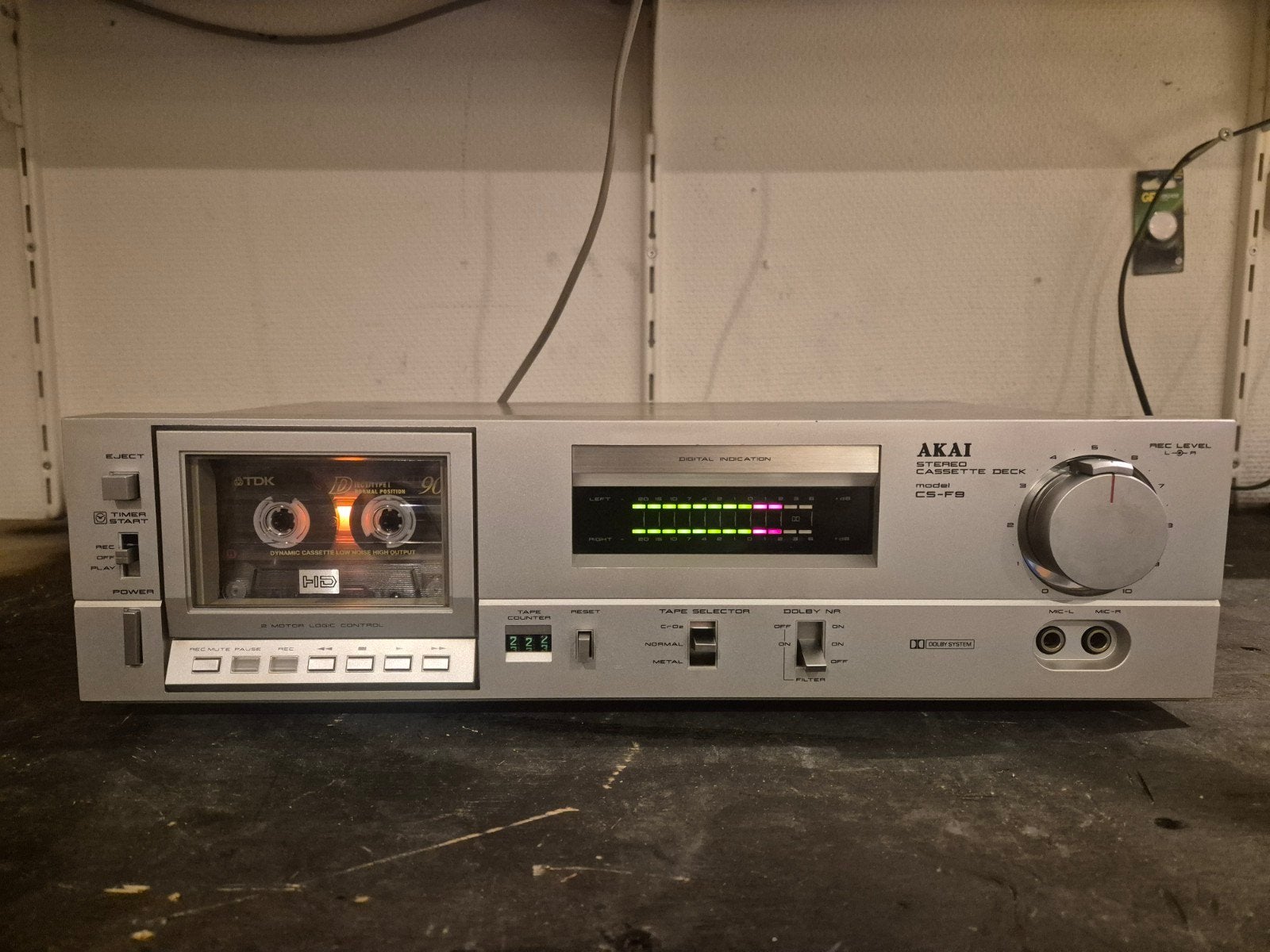 akai cs-f9, Ophalen of Verzenden, Enkel, Akai, Auto-reverse