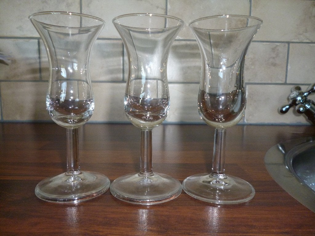 3 borrelglaasjes, Ophalen of Verzenden, Zo goed als nieuw, Borrel- of Shotglas