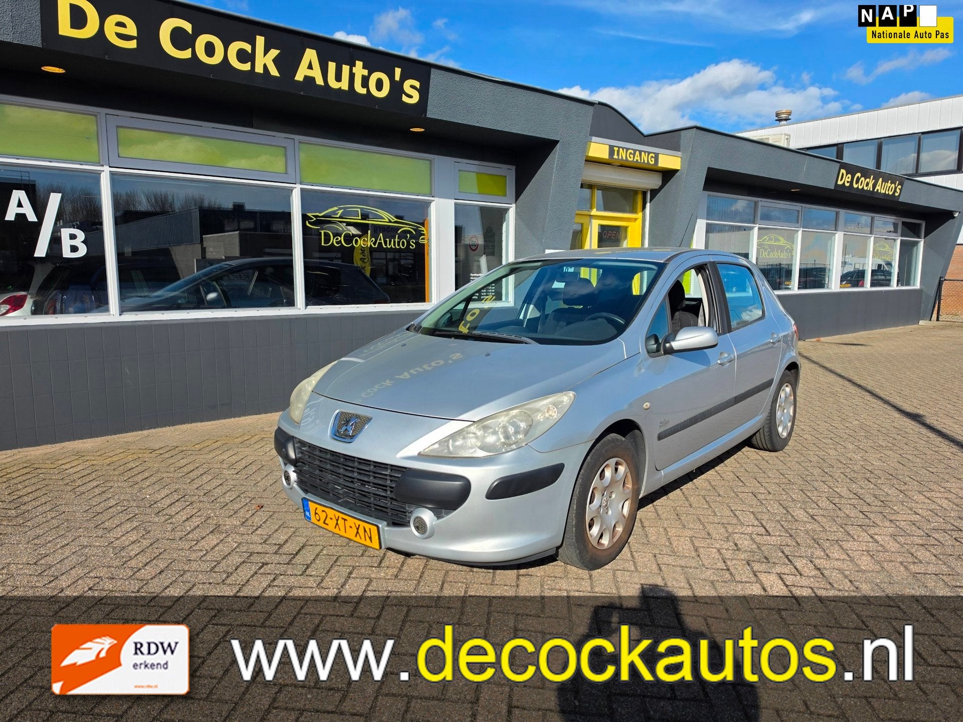 Peugeot 307 1.6-16V D.Sign/TREKHAAK, Voorwielaandrijving, Gebruikt, 4 cilinders, Metallic lak