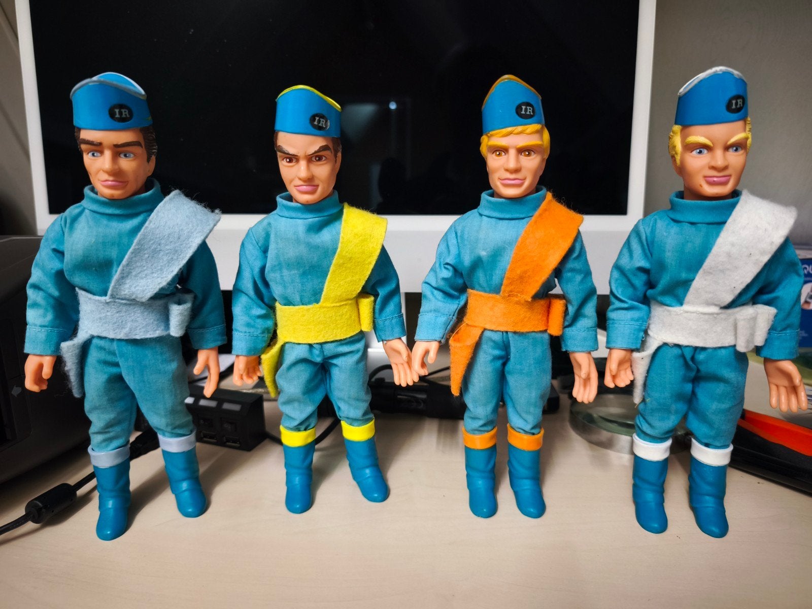 Te koop 4 Thunderbirds poppen van Matchbox, Verzamelen, Ophalen of Verzenden, Gebruikt