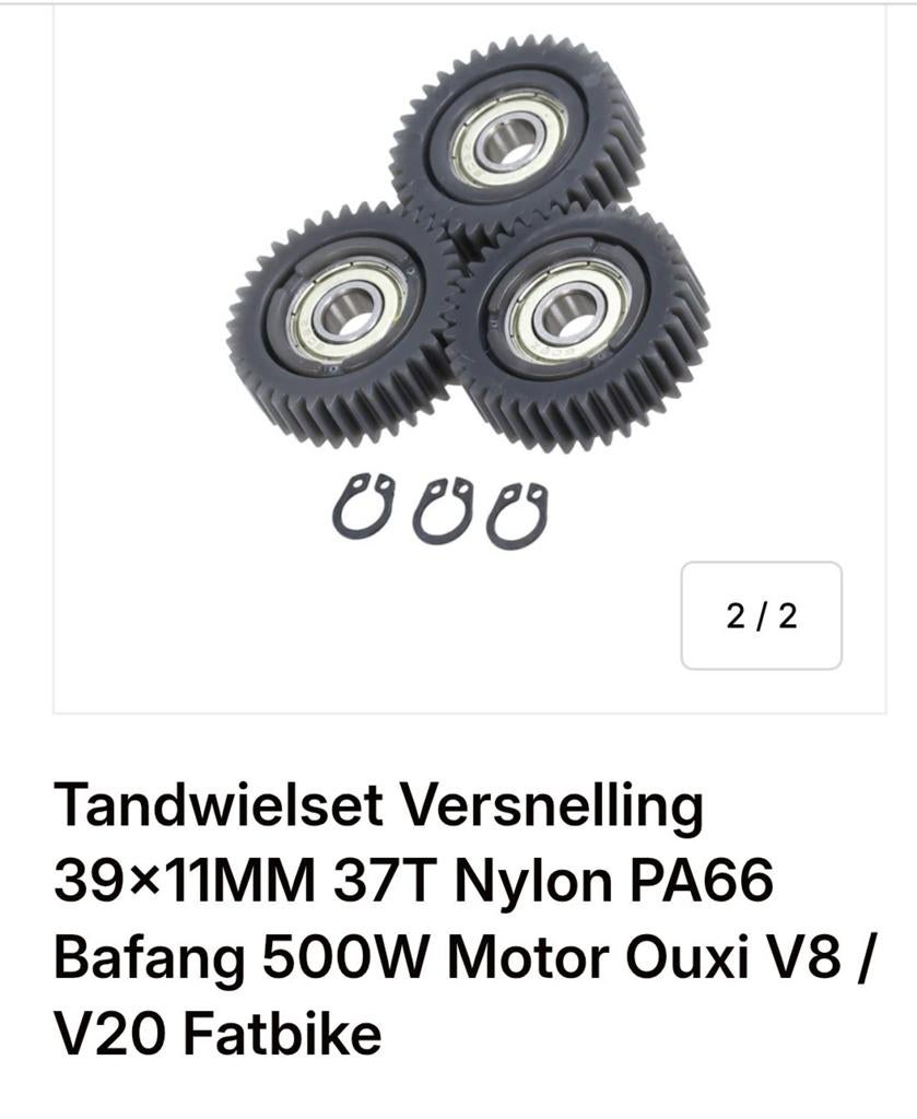 Tandwielset Versnelling Bafang 500W Motor Ouxi V8/V20, Ophalen, Fatbike, Motor
