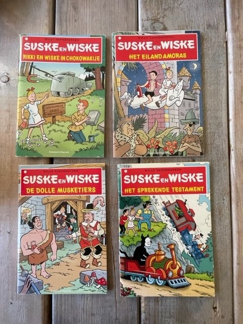 4 x mini suske en wiske strip. Willy Vandersteen., Eén stripboek, Ophalen, Zo goed als nieuw, Willy Vandersteen