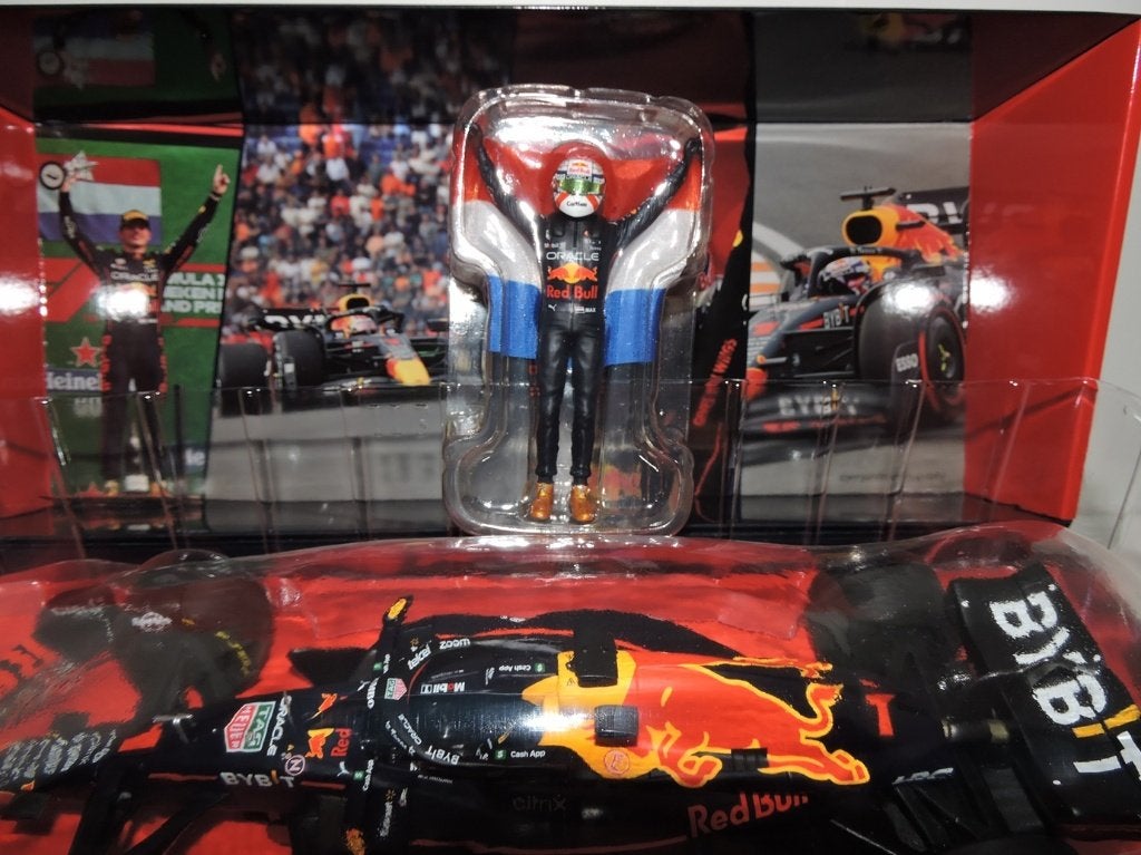 max verstappen minichamps 1:18 Dutch GP RB18, Ophalen of Verzenden, Zo goed als nieuw, Auto, MiniChamps