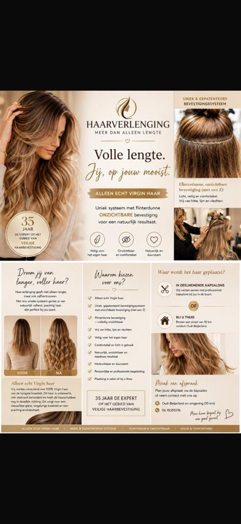 Hairweave Virgin haar met 1 jaar garantie (Genius weft), Hairextensions