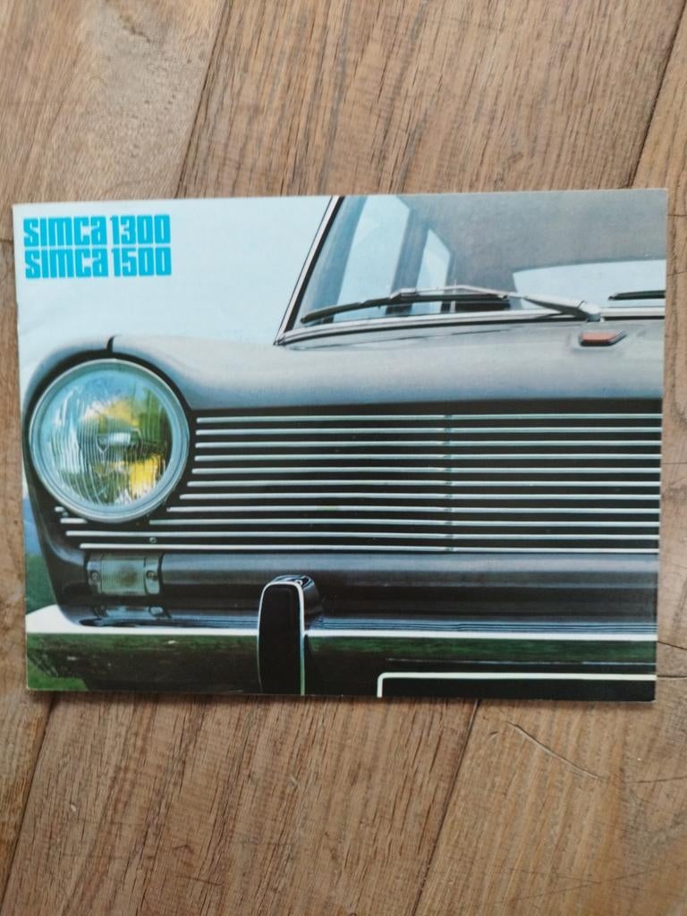 Simca 1300 1500 brochure uit 1965 - 18 pagina's, Ophalen of Verzenden, Gelezen, Simca