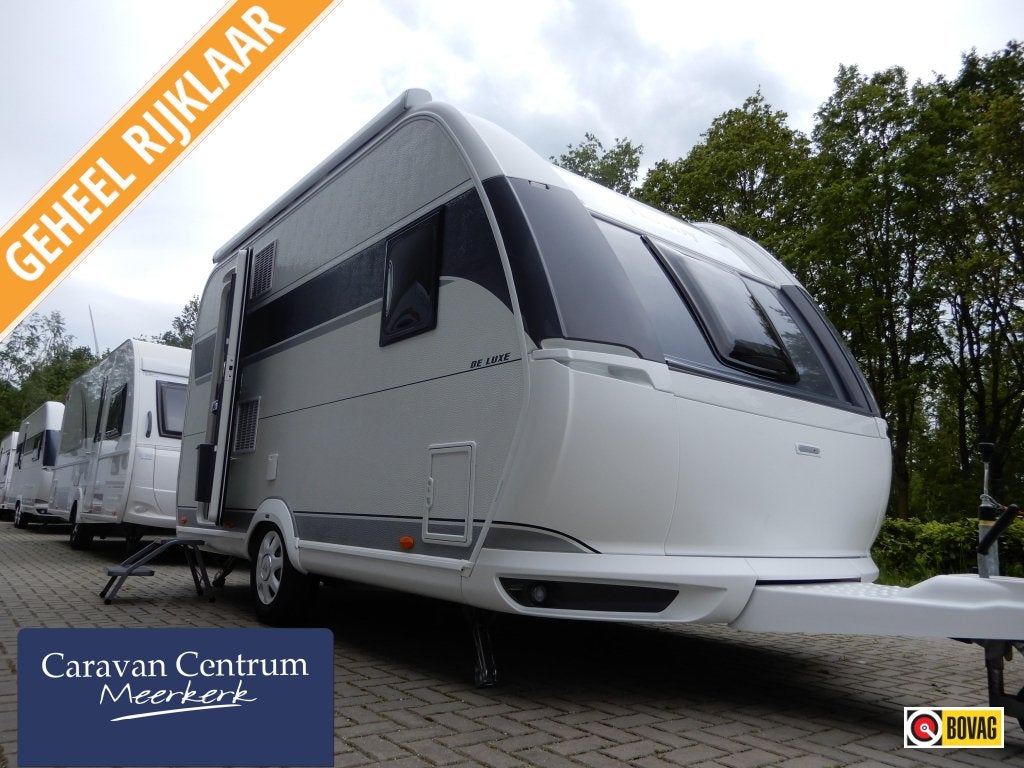 Hobby De Luxe 400 SFE + vloerverwarming +luifel, Hobby, Bedrijf, Treinzit, Tot en met 3