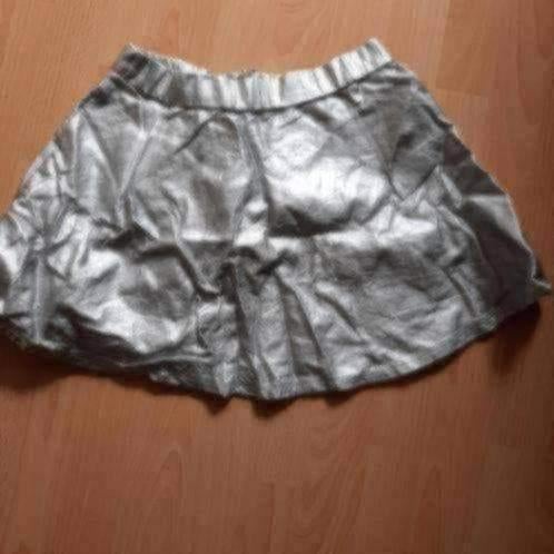 158 zilveren rok, Verzenden, Zo goed als nieuw, Meisje, Jurk of Rok