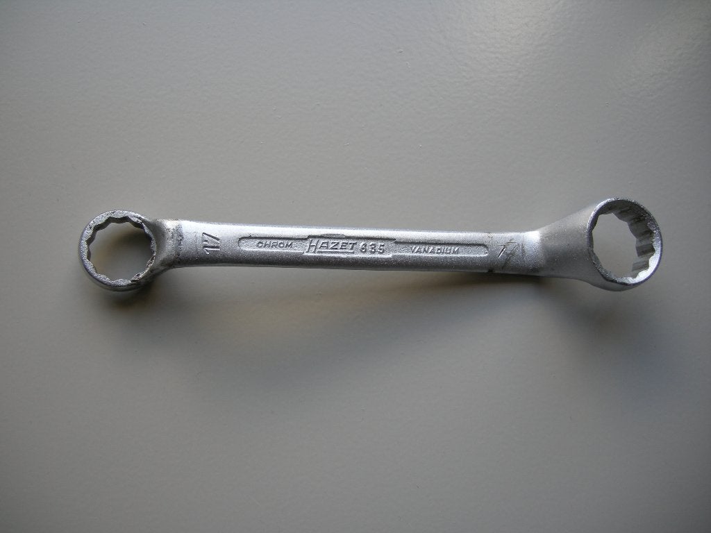Hazet 635 Korte Ringsleutel 17 19, Ophalen of Verzenden, Gebruikt