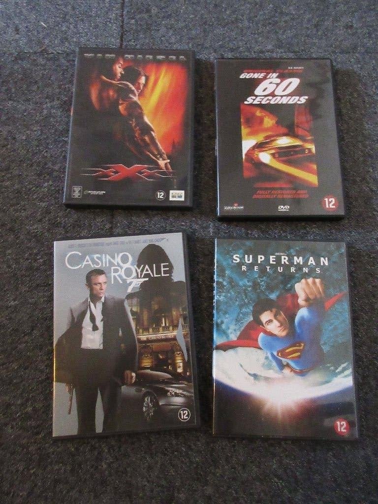 Pakketje 4 Actie dvd's, Vanaf 12 jaar, Ophalen of Verzenden, Gebruikt