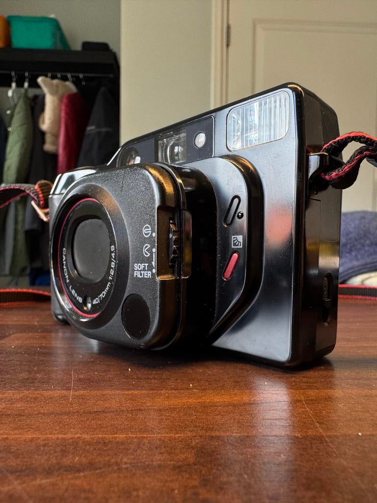 Canon Top Twin 40/70 Film Camera, Ophalen of Verzenden, Gebruikt, Compact, Canon