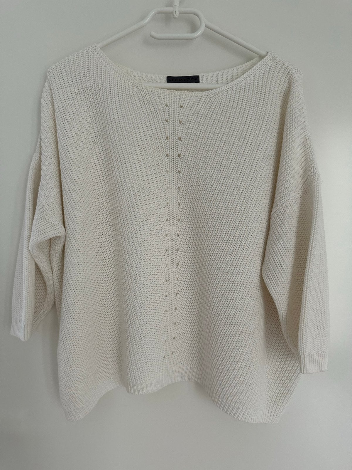 Giulia e Tu Off-white Trui Maat 40, Kleding | Dames, Ophalen of Verzenden, Gedragen, Maat 38/40 (M), Wit