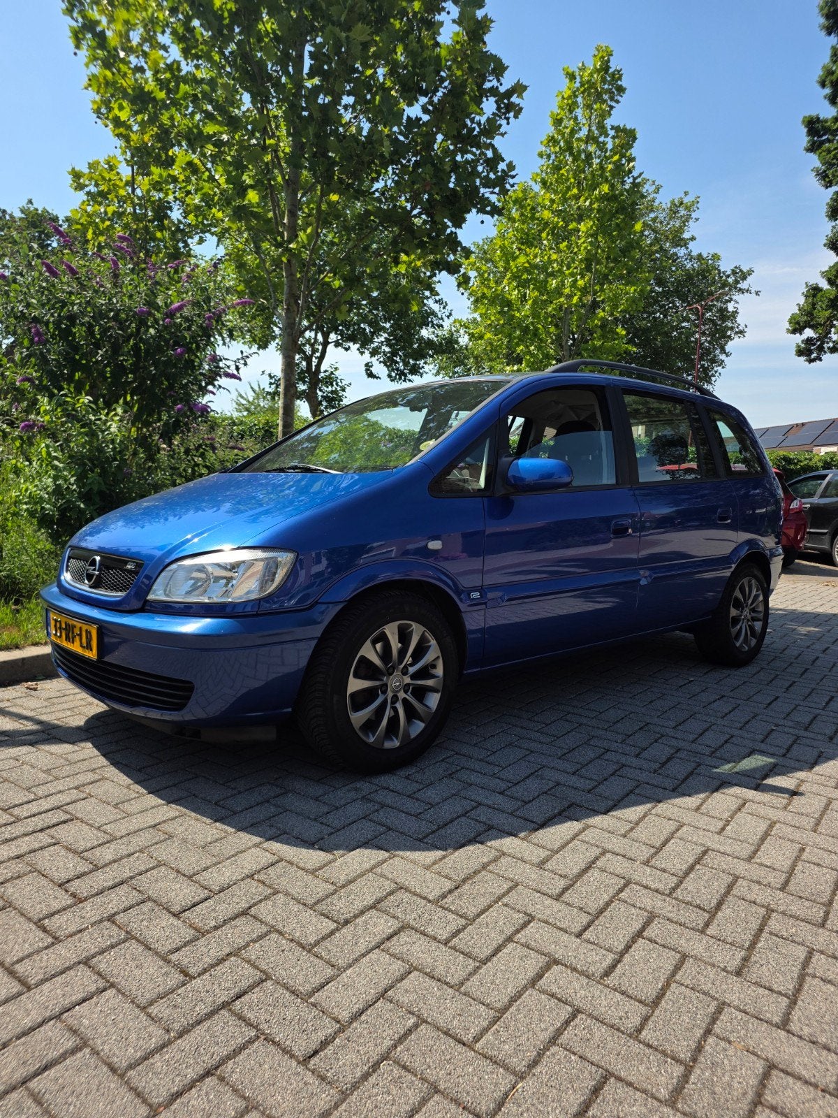 Opel Zafira 1.8 16V AUT 2005 7persoons Automaat, Auto's, Stof, 4 cilinders, Blauw, Zafira