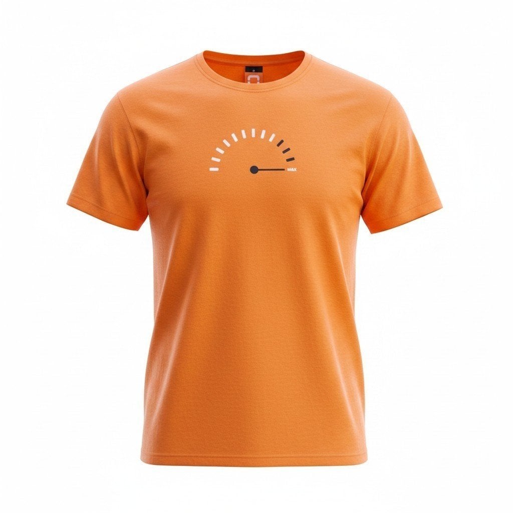 Okimono shirt XL Oranje met speedometerprint, Kleding | Heren, Oranje, Ophalen of Verzenden, Okimono, Maat 56/58 (XL)