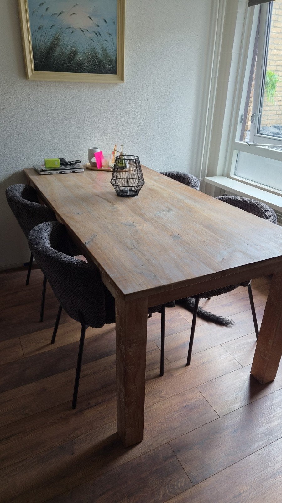 Eettafel 180 cm, Ophalen, Gebruikt, 50 tot 100 cm, 150 tot 200 cm