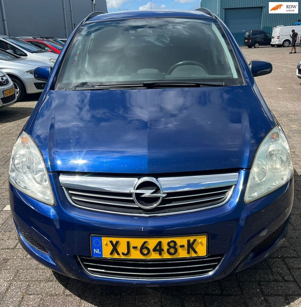 Opel Zafira 1.6 Essentia 7 Personen AIRCO rijdt super, Auto's, Opel, Voorwielaandrijving, Gebruikt, 4 cilinders, Blauw