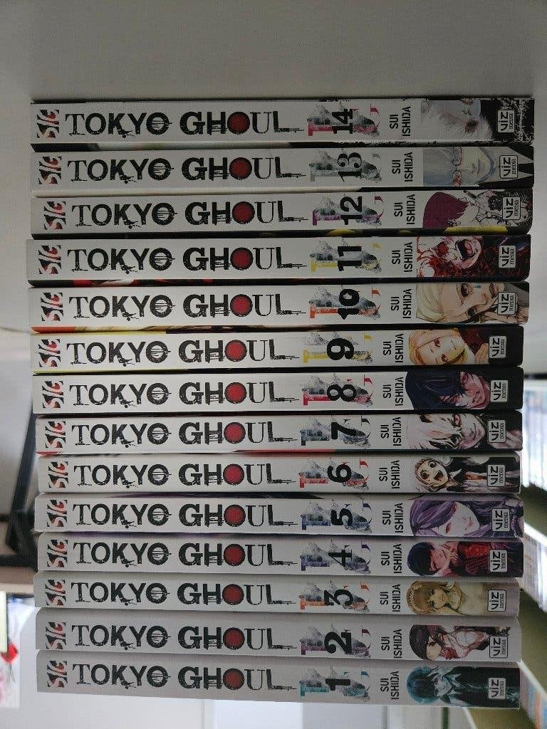 Tokyo Ghoul complete 1–14 + Tokyo Ghoul:re 1, English bundle, Meerdere stripboeken, Verzenden, Gelezen