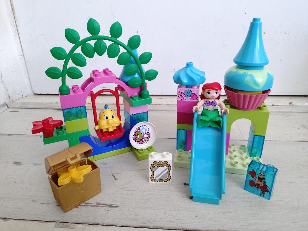 Duplo Ariel's onderzeese kasteel 10515, Kinderen en Baby's, Overige thema's, Ophalen of Verzenden, Zo goed als nieuw, Duplo