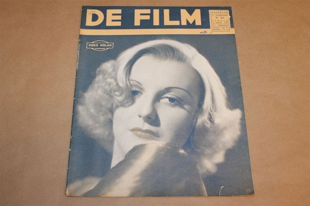 Zeldzaam magazine - De Film - 1937 !!, Ophalen of Verzenden, Gelezen