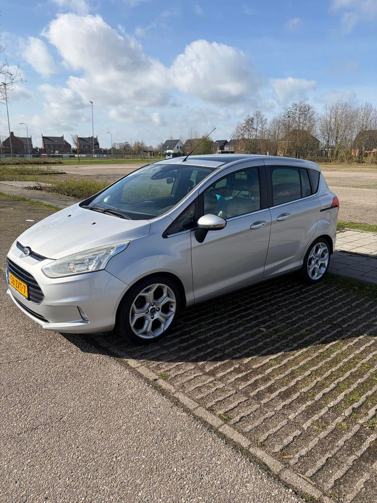 119327 km Ford B-Max 1.0 Ecoboost 74KW/100PK 2013 Grijs, Auto's, Ford, Voorwielaandrijving, Origineel Nederlands, Handgeschakeld