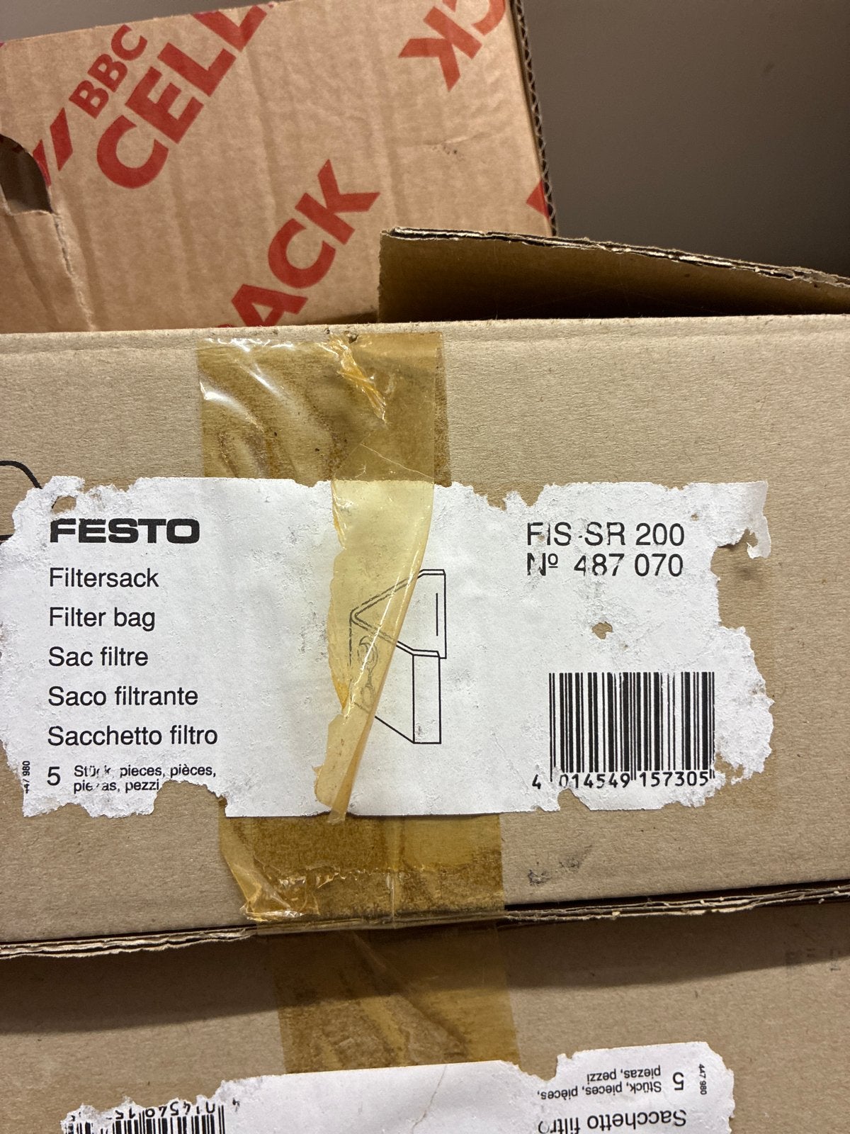 Festo Filtersack FIS-SR 200, 5 stuks, nieuw, Ophalen of Verzenden, Nieuw