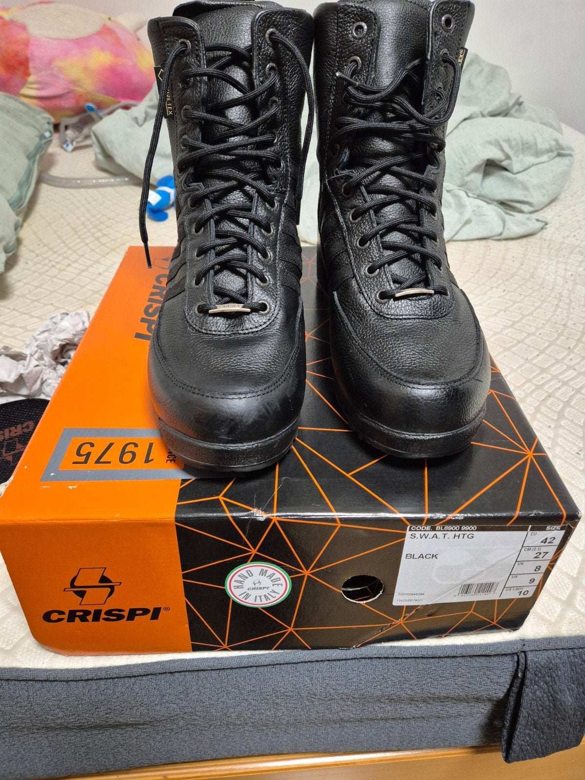 Nieuwe Crispi Swat HTG maat 43, Zwart, Boots, Nieuw, Ophalen of Verzenden