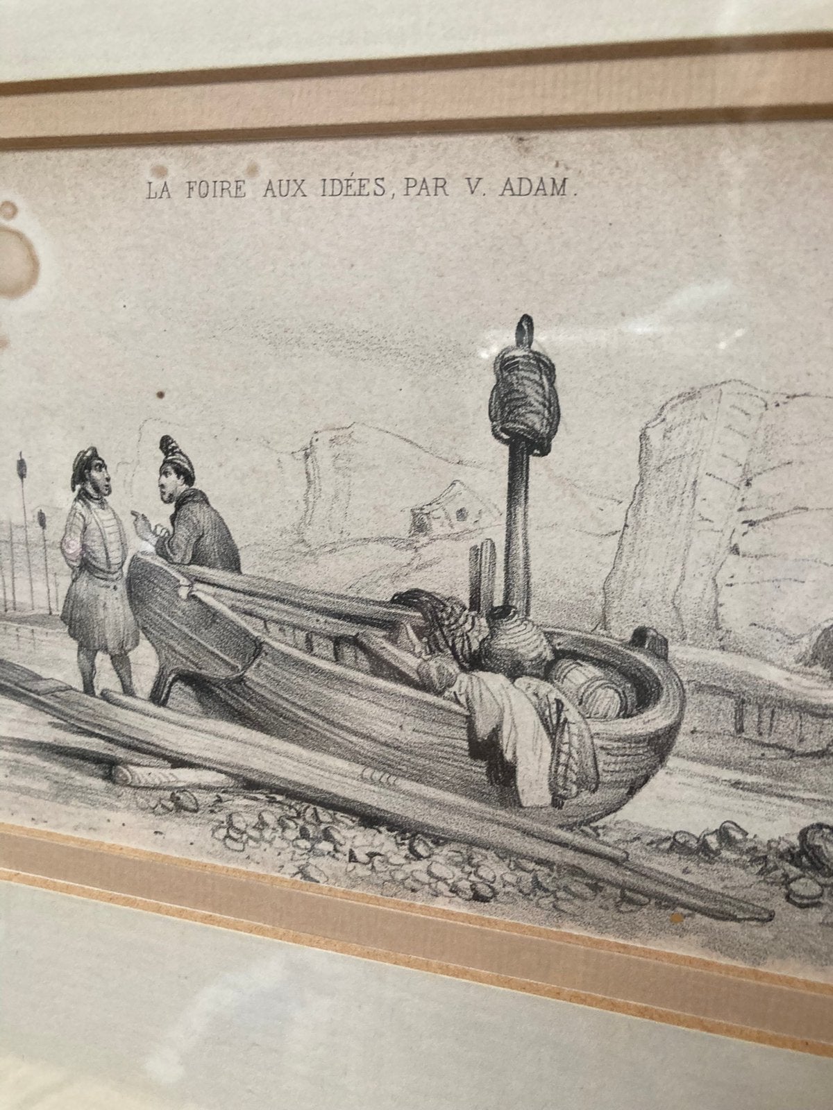 Victor Adam lithografie nr. 53 La Foire Aux Idees Par V Adam, Ophalen