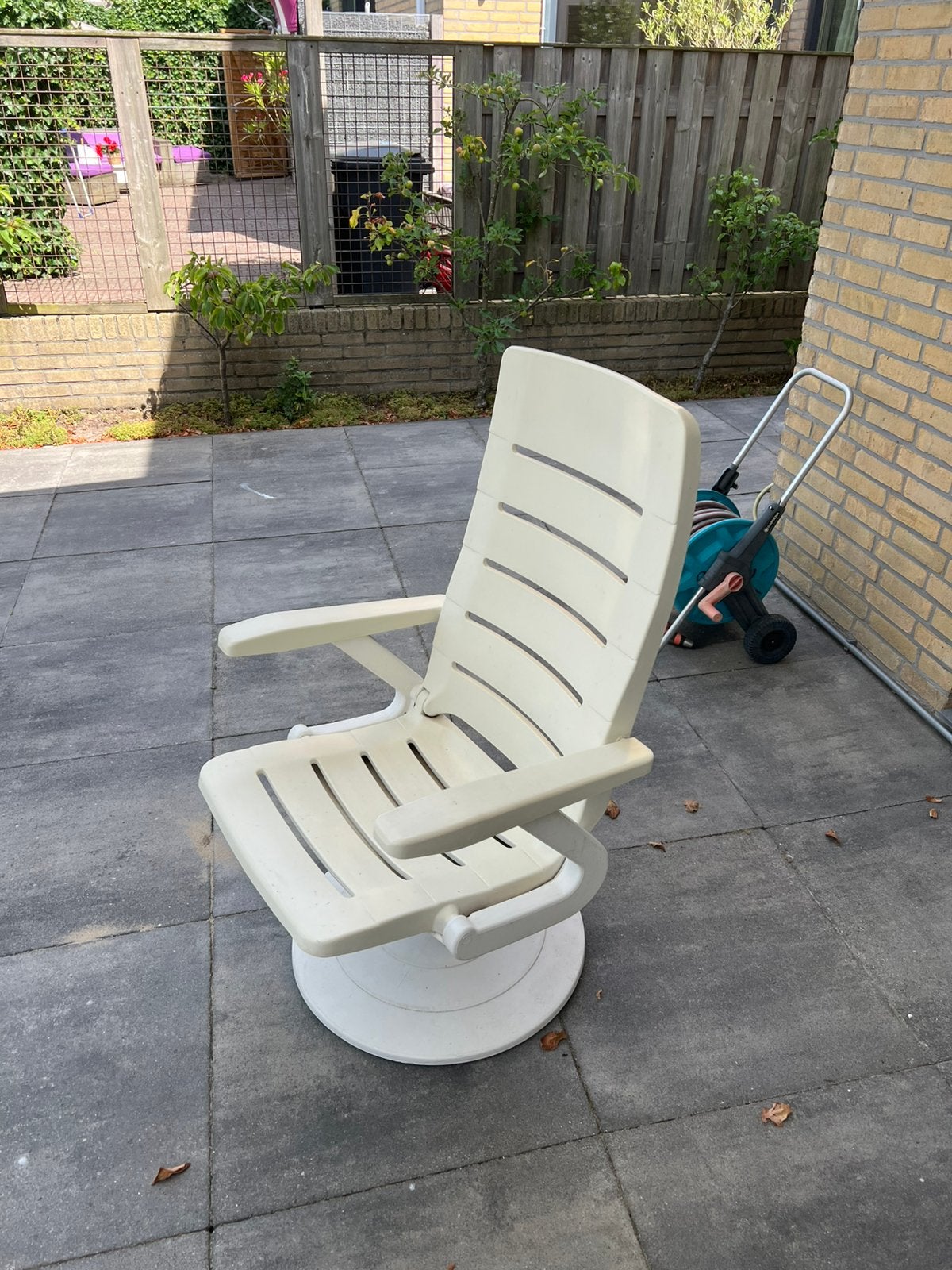 Comfortabele Hartman draaibare tuinstoel, Ophalen, Gebruikt, Kunststof, Verstelbaar