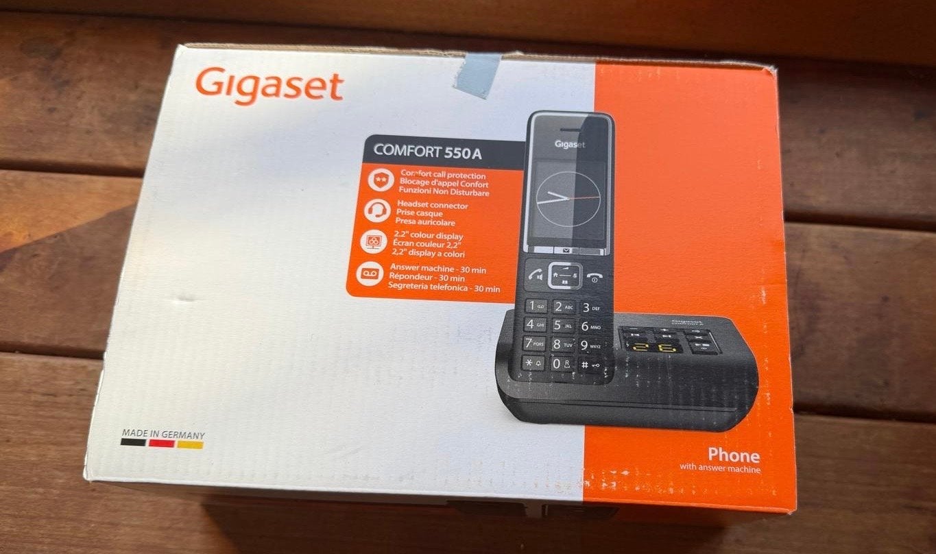 Gigaset Comfort 550A draadloze telefoon met antwoordapparaat, Telecommunicatie, Ophalen of Verzenden, Nieuw, 1 handset, Stralingsarm